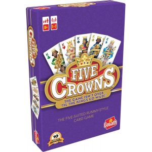 Five Crowns - Jeu De Cartes De Rami &Agrave; 5 Couleurs - Jeu Famille Prim&eacute; Pour Enfants D&egrave;s 8 Ans &iquest; R&egrave;gle Du Joker Tournant &iquest; Jeux De Soci&eacute;t&eacute; Rapide De Voyage &iquest; 1 &Agrave; 7 Joueurs &iquest; Id&eacute;e Cadeau[Z2148] - Neuf