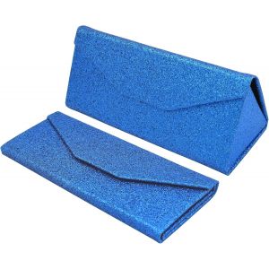 CAUC-&Eacute;tui Pliable &agrave; Lunettes de Soleil - Bo&icirc;te Rigide [Triangulaire] avec [Fermeture Magn&eacute;tique] et Doublure Int&eacute;rieur Protection Vue Lecture Fashion Design Unisexe Femme Homme Enfant Voiture Mode - Neuf