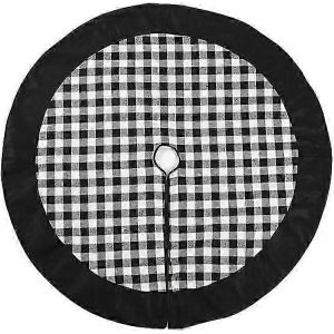 Jupe de sapin de No&euml;l &agrave; carreaux Buffalo, 122 cm, style ferme. - Neuf