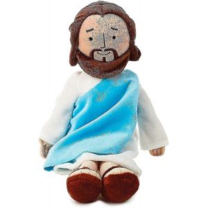 Peluche de 13 pouces Mon ami Jésus Christ Sauveur Religieux Jésus Peluche Poupée Jouets avec Sourire Fête Religieuse Faveurs Cadeau pour Garçons et Filles ( - Neuf