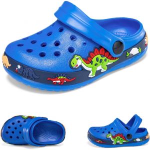Kalanka-Sabots Mules Enfant Pantoufles Été Respirant Chaussures De Jardin Fille Garçon Dinosaure Sandales De Plage Maison Antidérapant Chaussons - Neuf