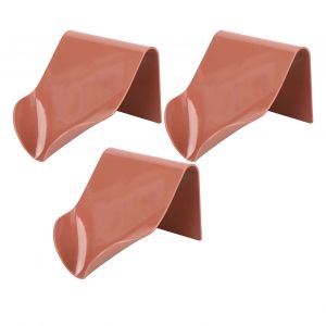HJLIAN Lot de 4 porte-savons muraux multifonctions pour salle de bain, egouttoir, etagere a vaisselle, rouge - Neuf