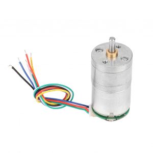 Moteur a engrenages a codeur CC 12 V GM25-310, reducteur de vitesse en metal (12 V CC 500 tr/min) - Neuf