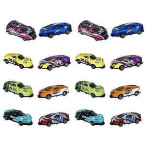 5-16PCS Children Stunt Toy Car Alloy Pull Back Car Ejection Jumping Stunt Car 360 Flip Dump Car Toy Children Birthday Gift-16 pièces aléatoires - Neuf