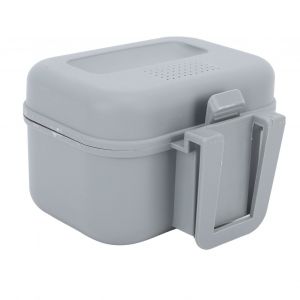 BoîTe D'appâTs Vivants De PêChe, Station D'appâTs De PêChe En Plastique éTanche, Support D'appâT De Ver RéSistant à La Chaleur, Conteneur D'appâTs Vivants Gris S - Neuf