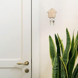 BAC en Bois de Couple, porte-Clés¿Mur de porte-clés de la saint-Valentin Cadeau Homme Femme¿Maison Keyring Idée de Cadeau de pendaison de Crémaillère - Neuf