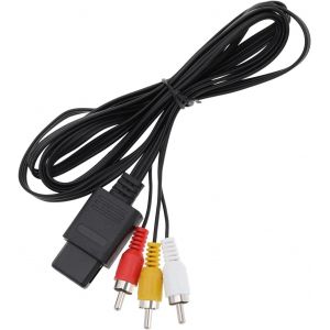 KAL-Cordon De C&acirc;ble Vid&eacute;o Composite Av Remplacement Compatible Avec Nintendo 64 N64/ Gamecube/Snes Av Cordons De C&acirc;ble De Rechange - Neuf