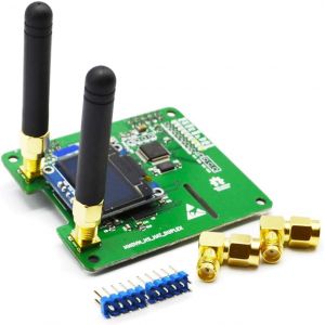 SUBZONAL-Module MMDVM Double Hat Duplex Hotspot avec écran OLED 0.96 V1.47 Compatible avec P25 DMR YSF NXDN DMR Fente 1 + Fente 2 pour Raspberry pi (OLED) Vert - Neuf