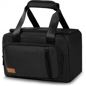 Sac Repas Isotherme Pour Femme Homme Enfant, 8l Sac &Agrave; Lunch Box Isotherme Pour Travail Bureau &Eacute;cole Pique-Nique Camping, Noir - Neuf