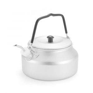 Bouilloire De Camping L&eacute;g&egrave;re En Aluminium &iquest; Pot Portable De 1,5 L Avec Poign&eacute;e En Silicone Pour Les Aventures En Plein Air - Neuf