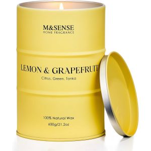 Bougies parfumées à la bombe cerise, Bougies douces parfumées pour la maison, Bougie naturelle à la cire de soja, Cadeaux bougies pour femmes, 320g 70 heures de combustion - Neuf