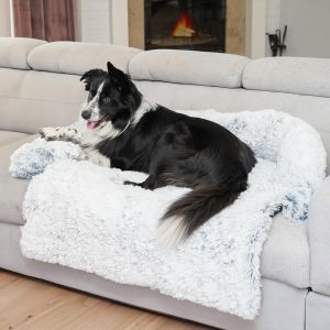Coussin Chien Canap&eacute; Lit - 130x105 Cm - Protection Sofa Panier Couverture Couchage Taille Xxl - Neuf