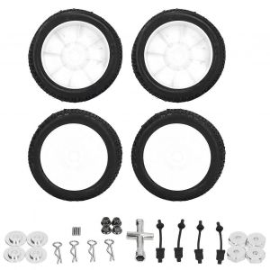 Lot de 4 pneus de rechange pour camion court RC TRAXXAS SLASH 1/10, blanc - Neuf