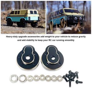 Blocs de roulettes avant arri&egrave;re en laiton pour Hobby Plus CR18P Rock Van 1/18 RC Pi&egrave;ces de mise &agrave; niveau de voiture - Neuf