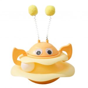 Jouet Rotatif Pour Chat, Plateau Tournant, Jouet D'exercice Pour Chat, Motif Petite Abeille, Plateau De Jeu Rotatif Pour Chats De Taille Moyenne Et Petite - Neuf