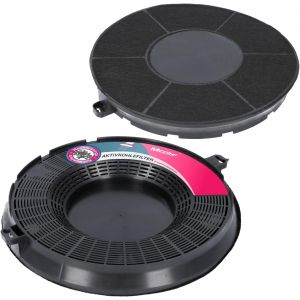 2x Activated Carbon Filter for Cooker Hood Suitable for AEG 9029800506 + 9029793610,Elice Model Type48,Whirlpool 480122101262,Nyttig FIL900-Extractor Hood Filters - Neuf