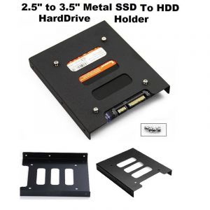 2.5 pouces SSD HDD &Agrave; 3.5 Pouces De Montage En M&eacute;tal Support Adaptateur Dock Support De Disque Dur Pour PC Bo&icirc;tier de Disque dur - Neuf