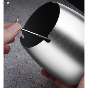 Cendrier intérieur/extérieur en acier inoxydable avec couvercle - Noir A - Neuf