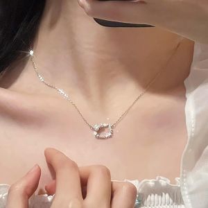 Kal-Collier Tête Chat Collier Pendentif Chat En Cristal Collier Pendentif Arc En Perle Collier Minuscule Animaux Chat Collier Ras Du Cou En Cz Étincelant Bijoux En Chaîne Pour Femmes Et Filles - Neuf
