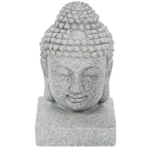 Figurine De Bouddha Tranquille - Petite Décoration De Bureau En Poudre De Pierre Bleue Pour La Maison Et L'aquarium, Symbole De Paix Et De Sérénité - Neuf