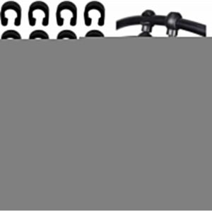 40 Pi&egrave;ces Clip De C&acirc;ble De V&eacute;lo Clips De C&acirc;ble De Frein Et De Vitesse Clip En C Et Clips En S Kit Clip De Fixation De C&acirc;ble De Frein Pour Tous Les Types De V&eacute;lo Et Accessoires De V&eacute;lo,Noir - Neuf
