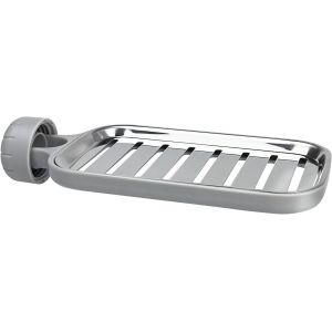 Porte Savon Pour Etagere Douche-&Eacute;tag&egrave;re De Douche En Acier Inoxydable 304-Porte-&Eacute;ponge-Pour Rail De 20 &Agrave; 27 Mm,Sans Per&ccedil;age - Neuf