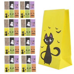 Sacs En Papier Kraft Jetables, Resistants A L'huile, Sacs De Boulangerie, Emballages De Qualite Alimentaire, Sacs Cadeaux, 48 Pieces - Neuf