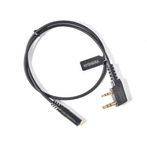 Universal 3.5 Female to 2 Pin K Connector Audio Adapter Cable Compatible with UV-5R UV-5RA 777 888S UV-82 Kenwood TH-22AT TK-3100 - Neuf