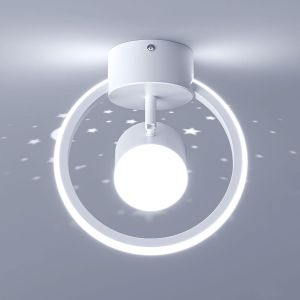 Plafonnier Led Moderne, Luminaires Int&eacute;rieur Orientable &Agrave; 90&deg; Plafonnier Chambre Led Pour Chambre Bureau Cuisine Couloir, 6000k Blanc - Neuf