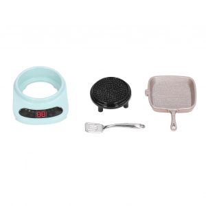 Batterie de cuisine miniature pour maison de poupee 1:12, en alliage, simulation de cuisiniere, casserole, spatule, accessoire de cuisine, vert - Neuf