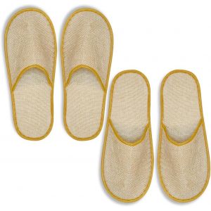 Kalanka-Pantoufles Confortables Jetables, 2 Paires, Unisexe, Pantoufles D'hôtel, Pantoufles D'invités Lavables, En Vrac, Pour Hôtel Spa Maison Voyage - Neuf