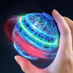 Sansh-Ufo Mini Drone Enfant,Mini Balle Volante Lumineuse,Hand Spinners Led,Flying Ball Sur La Paume,Toupie Enfant,Boule Volante Lumineus-Trahoo - Neuf