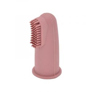 Brosse À Dents En Silicone Pour Bébé, Soins Bucco-Dentaires Pour Nourrissons, Bébés, Tout-Petits Et Enfants, Silicone Souple De Qualité Alimentaire, 0 Mois Et Plus, Lot De 2, Blush - Neuf