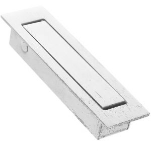 Poign&eacute;e de porte escamotable en acier inoxydable encastr&eacute;e pour armoires et meubles - Neuf