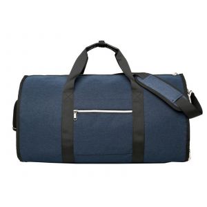 Sac &agrave; v&ecirc;tements de voyage et sac polochon avec compartiment &agrave; chaussures bleu - Neuf