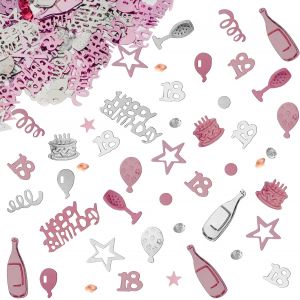 Confettis Deco, Confetti Anniversaire Decoration Fete 30g, 18 Ans, Or Noir Argent Confettis Anniversaire Nombre ?toile De Table Deco, pour Anniversaires Carnaval F&iquest;&ordm;te D&iquest;&iquest;corations De Table - Neuf