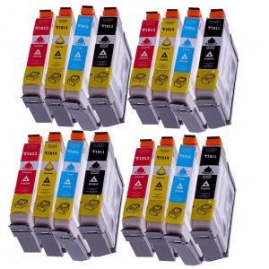 16 cartouches compatibles Epson 18XL Multipack T1816 (T1811 T1812 T1813 T1814) - Neuf