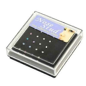 24 Pcs En Acier Inoxydable Nez Clous Corps Piercing Bijoux Nez Piercing Os Goujon Nez Strass Goujon De Nez En Acier Inoxydable Goujon - Neuf