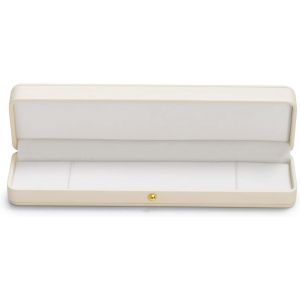 (Bo&icirc;te &Agrave; Bracelets) 1 Bo&icirc;te &Agrave; Bijoux Blanche Pour Bijoux En Cuir Pu Blanc, Bo&icirc;te De Rangement Blanche, Bo&icirc;te-Cadeau - Neuf