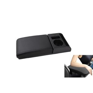 Coussin d'accoudoir de voiture avec porte-gobelet et port USB pour console centrale - Neuf