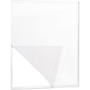 Kal-Moustiquaire De Fenêtre | Moustiquaire Recoupable Sans Perçage | Grande Moustiquaire Amovible | Moustiquaire À Scratch Couleur Blanc | Moustiquaire À Découper De 150 X 150 Cm - Neuf