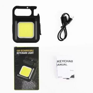 Hutp-Mini Lampe De Poche Led 1800lm,Lampe De Travail,Lampe De Poche Portable,Porte-Clés,Rechargeable Par Usb,Pour Camping En Plein Air,Petit Tire-Bouchon-1lamp And Usb-1500lm (2.5-4hours) - Neuf