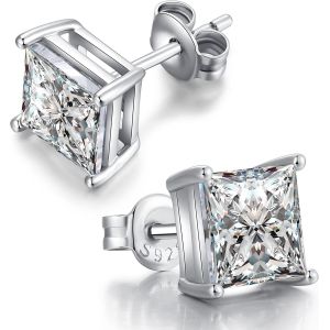 Cmjaagur-Chat Boucle D¡¯Oreille Pour Les Filles, Les Femmes Boucle D'oreille Femme Argent Boucle D'oreille Perle 7.5-8mm Bijoux Femme Chat Boucles D'oreilles Femme Clous Chat[M2257] - Neuf