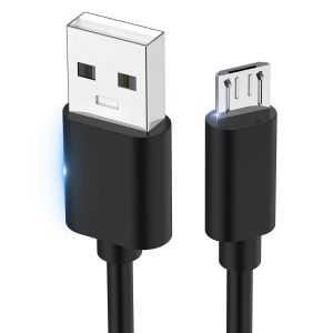 C&acirc;ble de charge micro USB,compatible avec manette PS4,PS4 Slim/Pro,DualShock 4,Xbox One S/X,Roku Streaming Stick Express Premiere+,Fire TV Stick,c&acirc;ble d'alimentation de rechange (80 cm) - Neuf