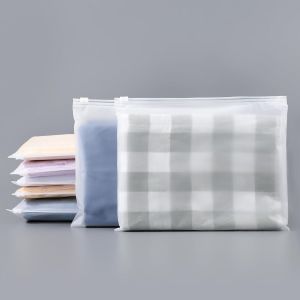 Guwh-Sac Plastique Zip, 50 Pi&egrave;ces 25 * 20cm Pochette Vetement Voyage, Sac Zipp&eacute; Transparent D&eacute;poli, Petit Pochette Imperm&eacute;able Pour Serviettes, Cosm&eacute;tique (Sans Trous De Ventilation) - Neuf