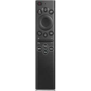 MEVRONISSHOP-T&eacute;l&eacute;commande pour t&eacute;l&eacute;viseur Samsung, compatible avec tous les t&eacute;l&eacute;viseurs Samsung Smart UHD, OLED, QNED, Frame Series avec fonction vocale - Neuf