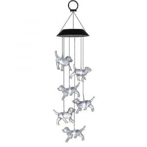 Carillon éolien Carillons solaires Lumière chaude Solaire Étanche Vent Cloche Lumière Pour La Maison Fête Nuit Jardin Pati - Neuf