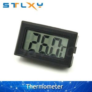 Mini thermomètre numérique LCD,utilisé pour la température du congélateur,-50 à 110 °C,thermomètre de réfrigérateur,intérieur et extérieur,sonde étanche - Type Black no cable - Neuf