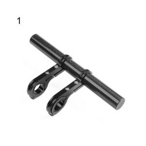 Support De Lampe De Poche Et Rallonge Pour Guidon De Vélo ¿ Support Léger En Fibre De Carbone Et Aluminium Pour Accessoires - Neuf