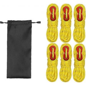 Corde De Tente Réfléchissante Guide De Tente Léger Avec Cordon Élastique En Aluminium Corde Verte De 13 Pieds Idéale Pour Le Camping En Plein Air - Neuf